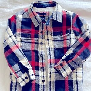 GAP KIDS flannel Sherpa jacket size small